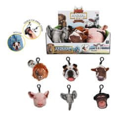 Teddies Obesek žival plišasta 8-10cm na baterije z zvokom 6 vrst 24m+