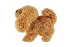 Teddies Pes, ki hodi in laja, plišast/plasten 18 cm na baterije 4 vrste