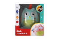 Teddies Roly Poly sova iz plastike 11cm z zvokom 6m+