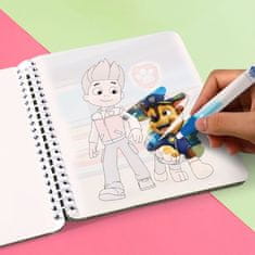 DoDo Čarobno slikanje z vodo Paw Patrol/Pavčja patrulja pobarvanka/blok 12x16cm + čopič, 8 listov v škatli