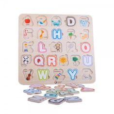 Classic world Sestavljanka/Puzzle deska abeceda les 30x30cm v foliji 24m+