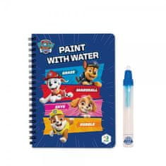 DoDo Čarobno slikanje z vodo Paw Patrol/Pavčja patrulja pobarvanka/blok 12x16cm + čopič, 8 listov v škatli