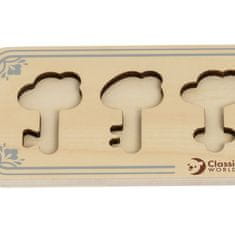 Classic world Lesena sestavljanka s ključi 18m+