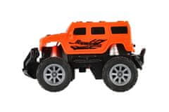 Teddies Avto RC mini tovornjak plastika 12cm 27MHz na baterijo z oranžno lučjo