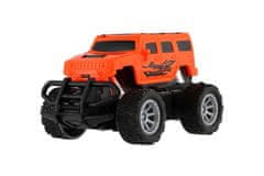 Teddies Avto RC mini tovornjak plastika 12cm 27MHz na baterijo z oranžno lučjo