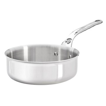 de Buyer Hrnec , 3730.24 AFFINITY, rendlík, nerez, rozšířený okraj, nedeformovatelný, rukojeť z nerezové oceli, průměr 24 cm, výška 7 cm, váha 1,54 kg