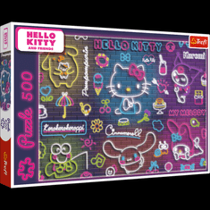 Trefl Neonska Hello Kitty sestavljanka 500 kosov