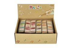 Teddies Lesena harmonika 13cm 4 barve v blistru