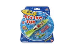 Teddies Torpedo za potapljanje iz plastike 13cm 4 barve na kartici 17x18cm