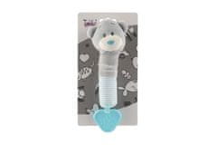 Teddies Plišast medvedek piščalka/igračka 22cm na kartici