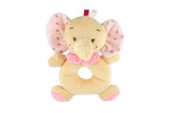 Teddies Plišasti slonček 14x18cm bež/rožnate barve na kartici