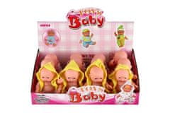 Teddies Otroška lutka trdno telo plastike 12cm 3sorts