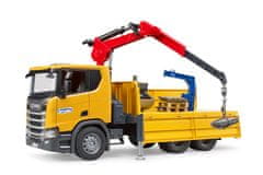 Bruder Gradbena vozila - Gradbeno vozilo Scania Super 560R z žerjavom in dvema paletama