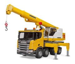 Bruder Gradbena vozila - Žerjav Scania Super 560R Liebherr z modulom L+S