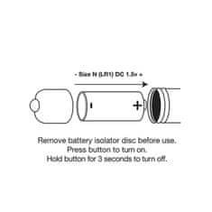 Rocks off Mini vibrator Single Speed Bullet - Champagne