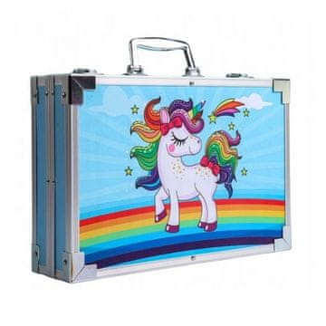 LIVEFY Art Kit Otroški slikarski set v kovčku 145ks, modro