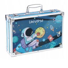 MG Art Suitcase Universe set za slikanje v kovčku za otroke 145ks, modro