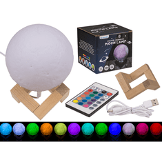 BestDeals Nočna lučka v obliki Lune Moon lamp, luč ki spreminja barvo LED RGB