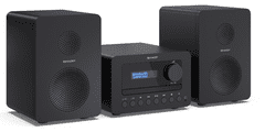 Sharp Tokyo Dab+ zvočni sistem, 40W, CD, črn (XL-B520D(BK))