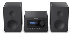 Sharp Tokyo Dab+ zvočni sistem, 40W, CD, črn (XL-B520D(BK))