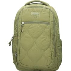 Street Šolski nahrbtnik Round Puffy Khaki z oblazinjenim hrbtiščem