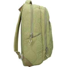Street Šolski nahrbtnik Round Puffy Khaki z oblazinjenim hrbtiščem