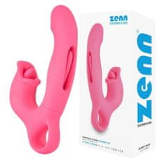 Zenn VIBRATOR Zenn Flapping & Licking Pleasure Toy Pink