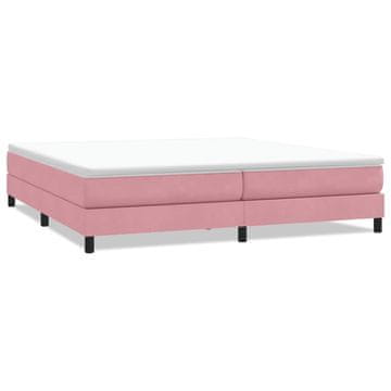 Vidaxl Box Spring postelja brez vzmetnico Pink 200x220 cm Žamet