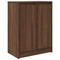 Vidaxl Komoda hnědý dub 57x34x76 cm inženirski les