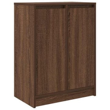 Vidaxl Komoda hnědý dub 57x34x76 cm inženirski les