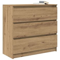 Vidaxl Komoda artisan hrast 80x35x76 cm inženirski les