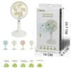 MULIN SRLS 2v1 Polnilni Ventilator 13cm - Bel