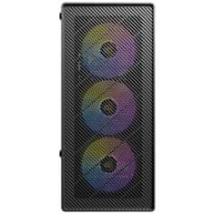 Antec AX26 RGB ELITE Midi-T ATX okno gaming črno ohišje