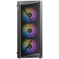 Antec AX67 ARGB Midi-T ATX okno gaming črno ohišje