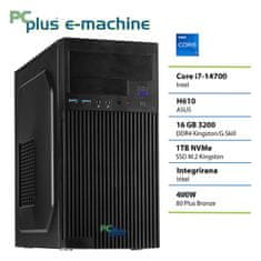 PCplus e-machine i7-14700 16GB 1TB SSD namizni računalnik