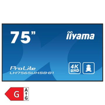 iiyama ProLite LH7575UHS-B1AG 75" (189,3cm) 4K UHD IPS 24/7 Android informacijski zaslon