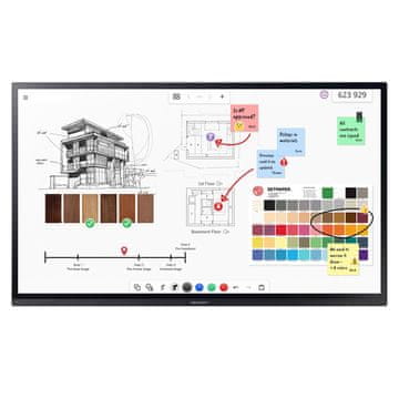 Sharp PN-LA652 InGlass 163,9cm (65") 24/7 3840x2160 UHD na dotik interaktivni zaslon