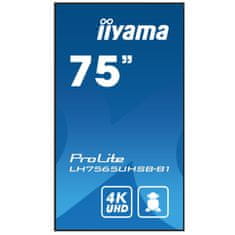 iiyama ProLite LH7575UHS-B1AG 75" (189,3cm) 4K UHD IPS 24/7 Android informacijski zaslon