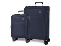 Joummabags MOVOM Atlanta Azul Luksuzni tekstilni potovalni kovček, 55/66 cm, 5318922
