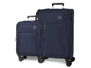 Joummabags MOVOM Atlanta Azul Luksuzni tekstilni potovalni kovček, 55/66 cm, 5318922