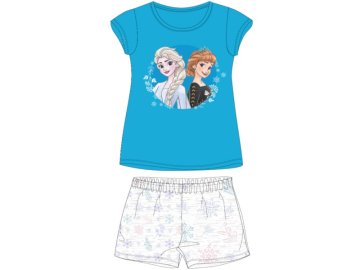 E plus M Dekleta bombažna pižama kratka DISNEY FROZEN / modra