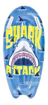 Sun Club Deska za surfanje motiv morskega psa, modra