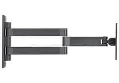Neomounts FPMA-W830BLACK/Display holder/wall mount/10-27"/zložljiv/3 čepi/VESA 100X100/nosilnost 12 kg/črna