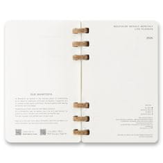 Moleskine Spiral 2026 - trda vezava, L, mesečno/tedensko, črna