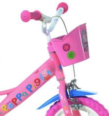 Dino bikes Dekliško kolo 12" z dodatki PEPPA PIG