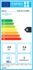 Siguro AC-C140W Cool 9, Prenosna klimatska naprava