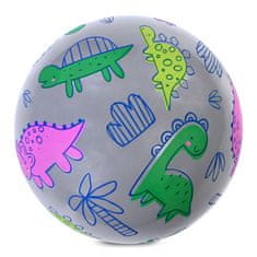sarcia.eu Dinozavri Pisana GUMIJASTA žoga 23 cm, lahka, ZA PLAŽO, ŽOGA ZA IGRANJE, ZA IGRO 10m+ 
