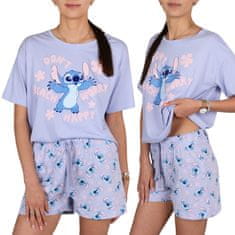 Disney DISNEY Stitch BOMBAŽNA pižama, dvodelna ZA POLETJE s kratkimi rokavi 100 % BOMBAŽ XS