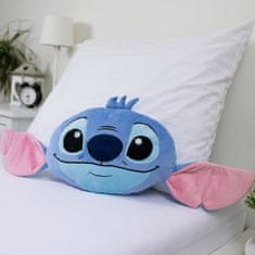 Disney DISNEY Stitch Okrasni vzglavnik, dekorativni 3D, modri OBLIKOVANA BLAZINA 31x41 cm OEKO-TEX 