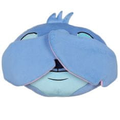 Disney DISNEY Stitch Okrasni vzglavnik, dekorativni 3D, modri OBLIKOVANA BLAZINA 31x41 cm OEKO-TEX 